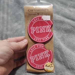 Pink Car Coasters